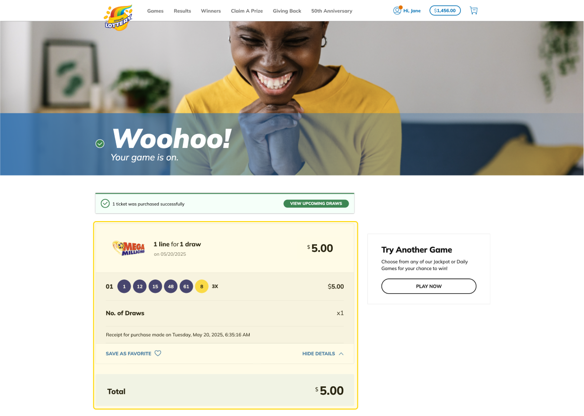 Revisa el recibo de tu compra