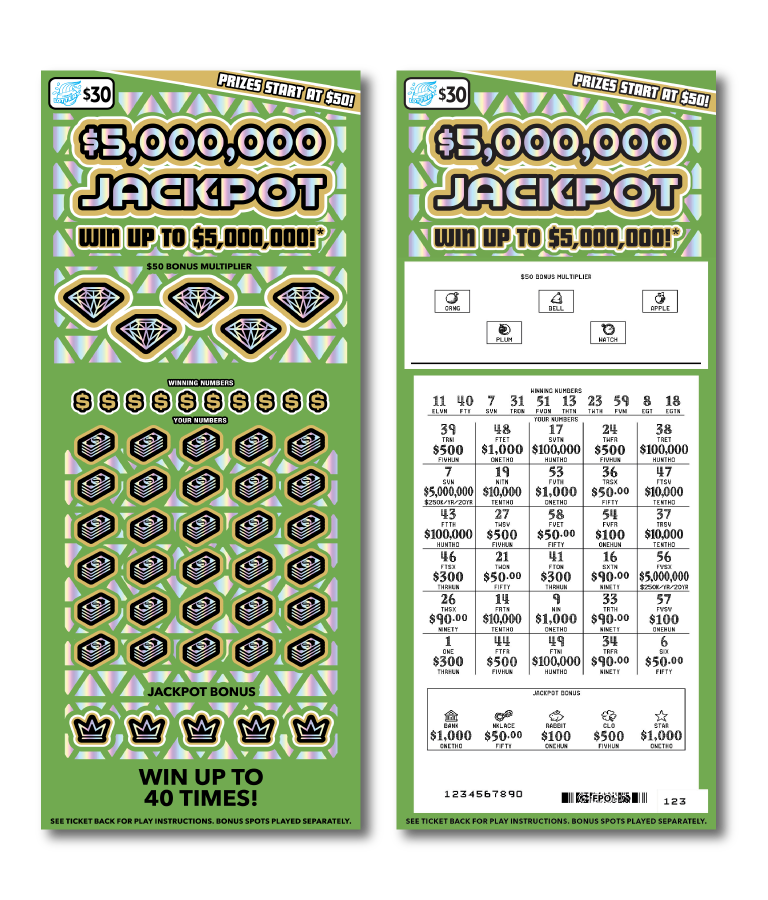 $5,000,000 JACKPOT
