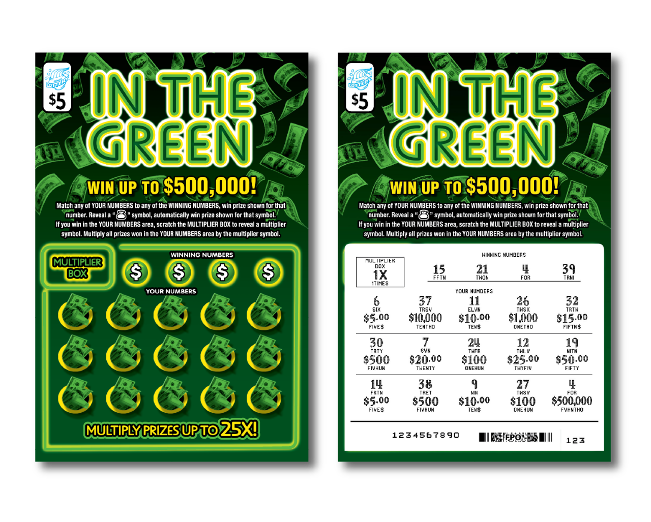 In the Green instant ticket from Illinois Lottery